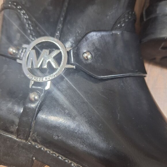 Michael Kors Black Rain Boots size 8 - Picture 8 of 9
